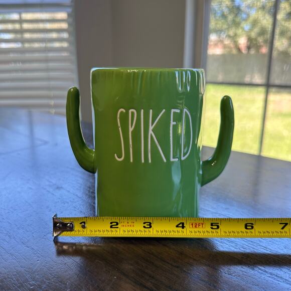 Rae Dunn Cactus “Spiked” Green Mug Artisan Collection by Magenta - Picture 3 of 8